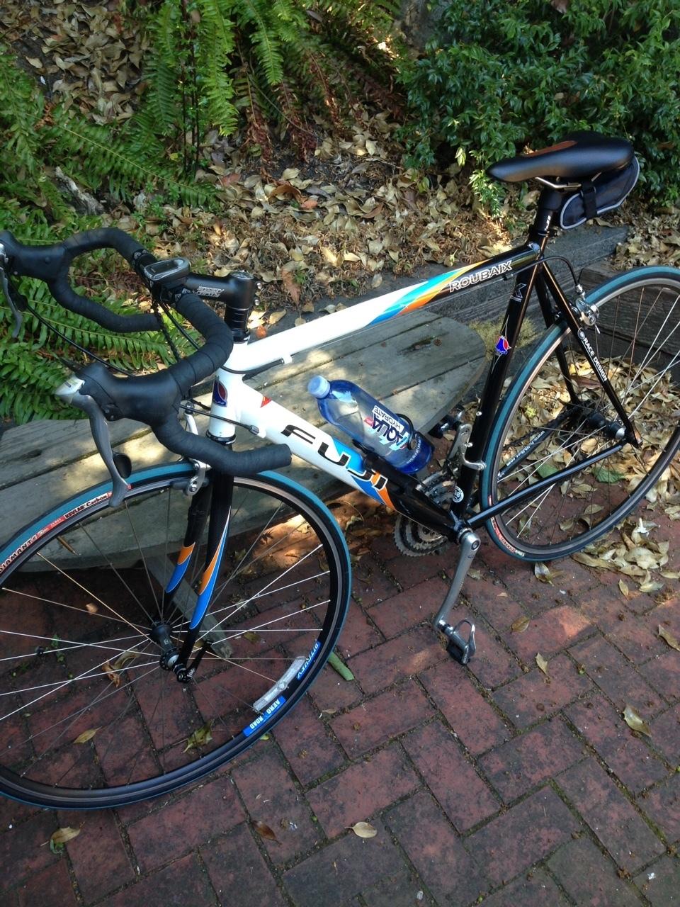2002 Fuji Roubaix Black, Blue, and Orange