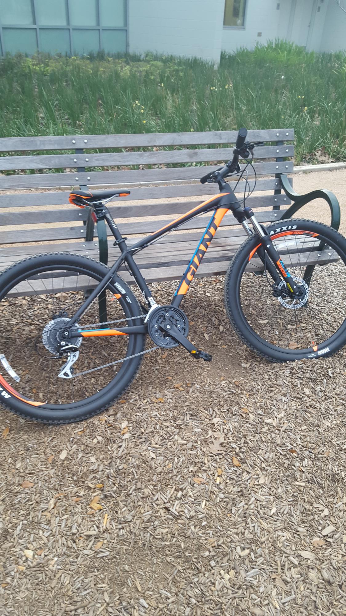 2017 Giant TALON 3 Black, Orange, and Blue