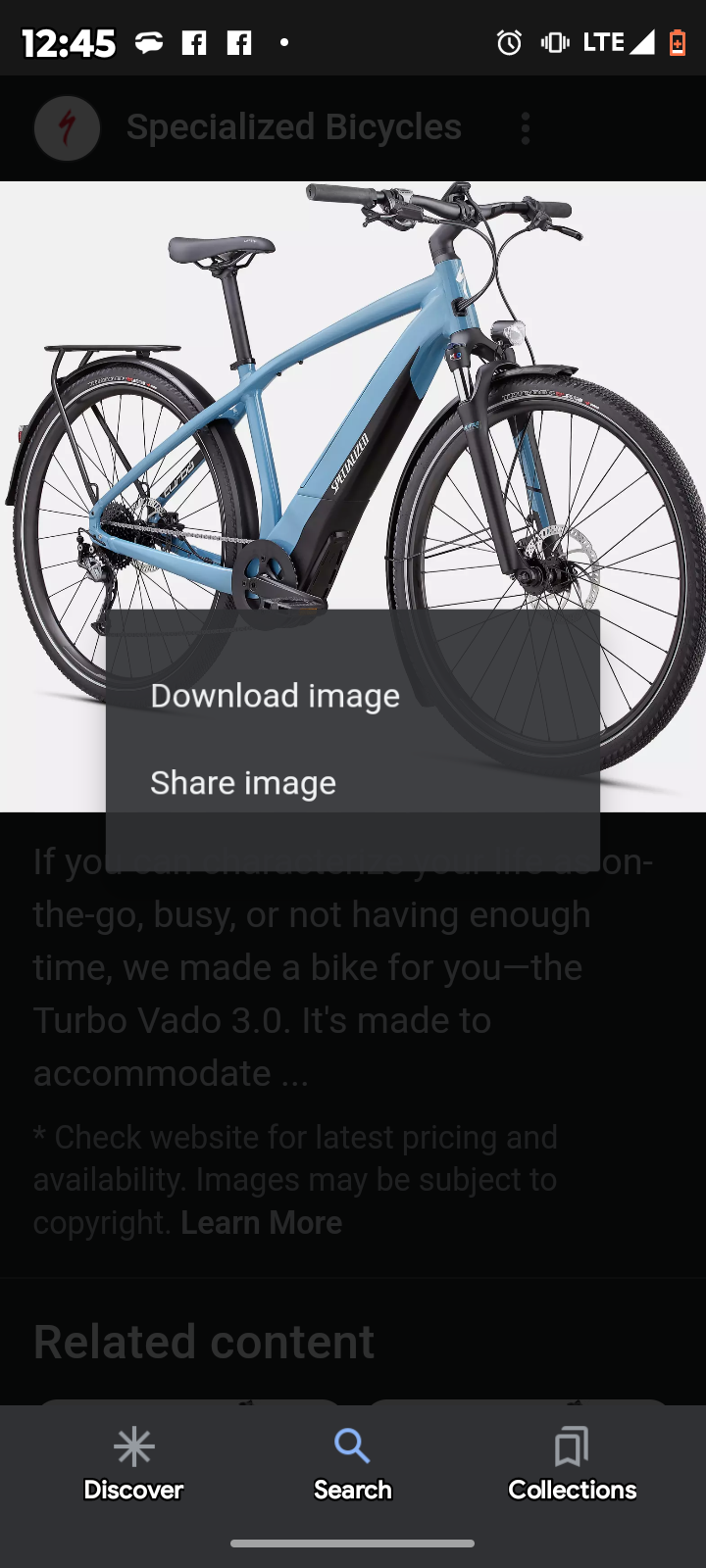 2019 Specialized turbo vado 3.0 Teal