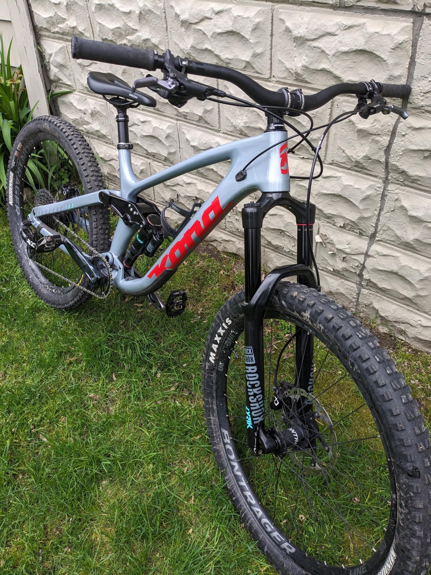 2019 Kona Process 153 CR/DL Silver, gray or bare metal