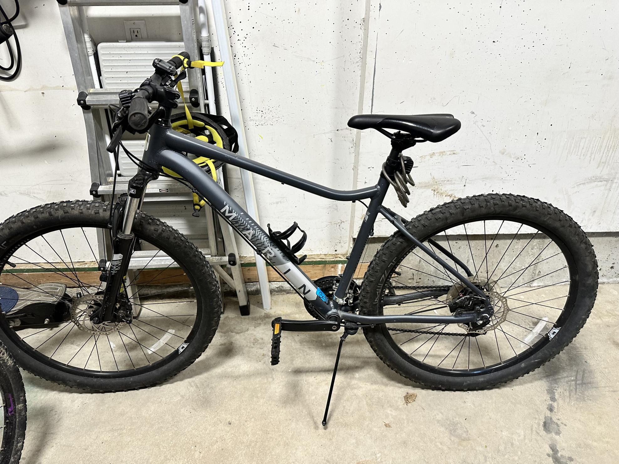 2021 Marin Bikes Wildcat 1 Silver, gray or bare metal