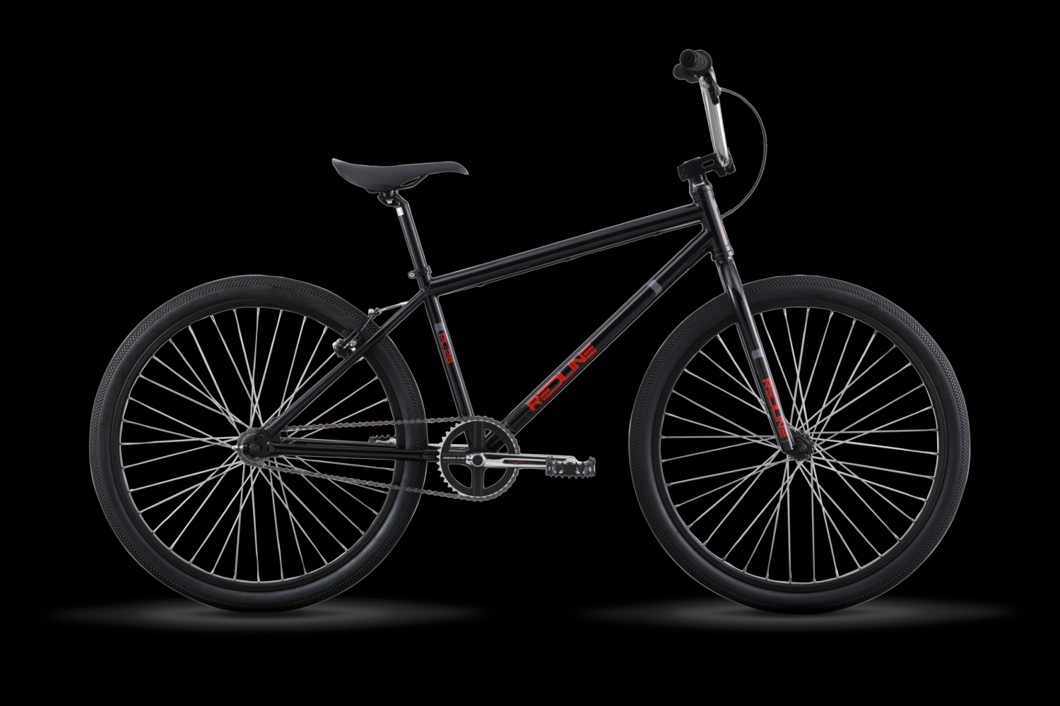 2023 Redline 26in Bmx Black and Red