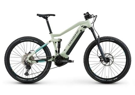 2021 Haibike FullSeven 5 Green and White