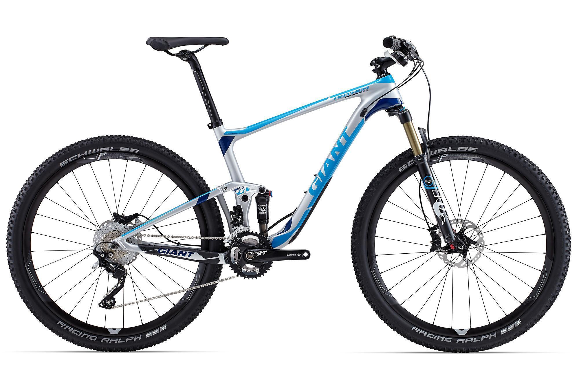 2015 Giant Anthem Advanced 1 27.5 Silver or Gray and Blue