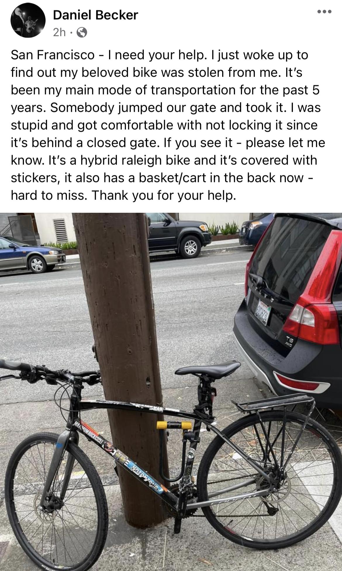 Raleigh Hybrid Black