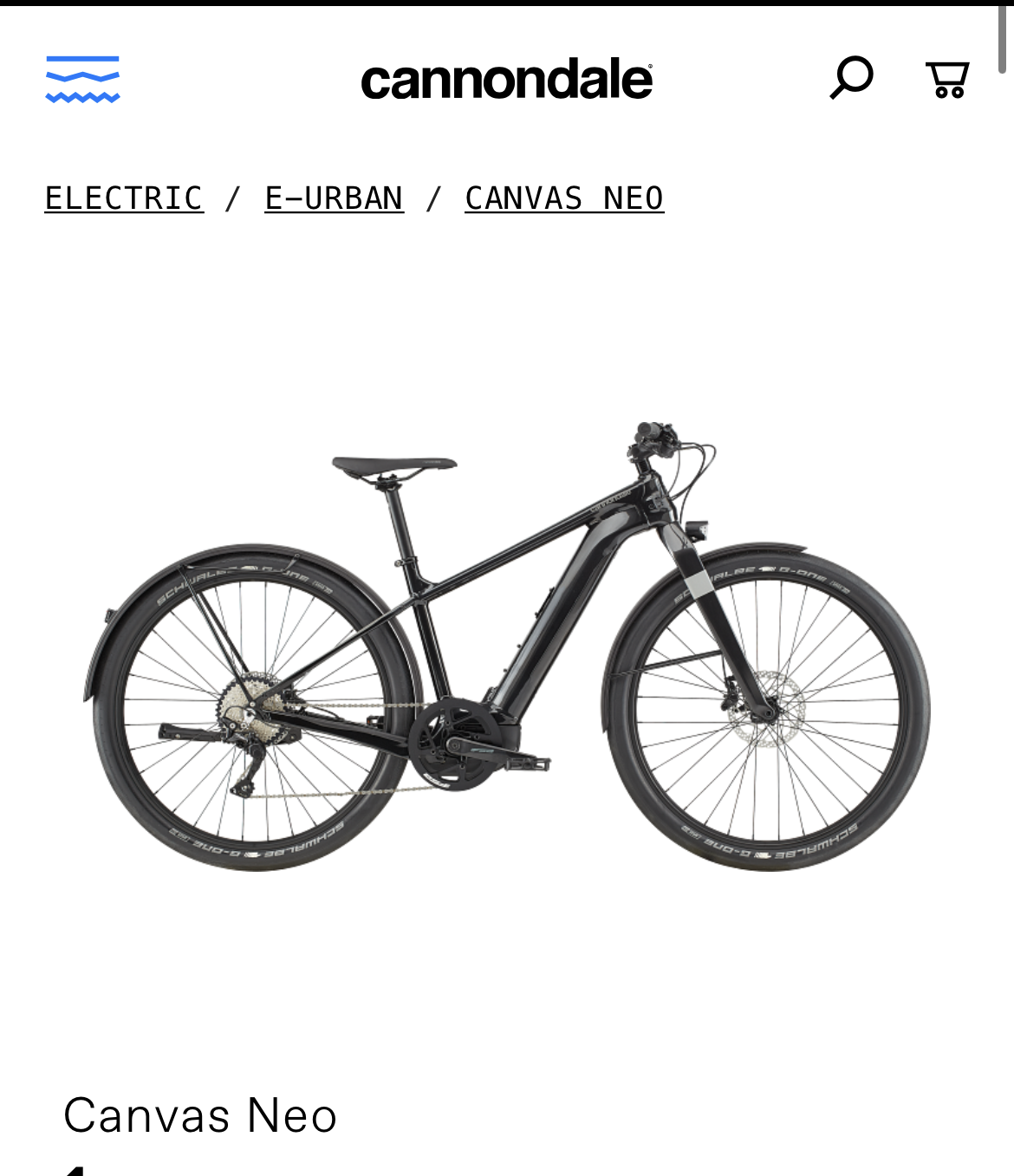 2021 Cannondale Canvas Neo Black