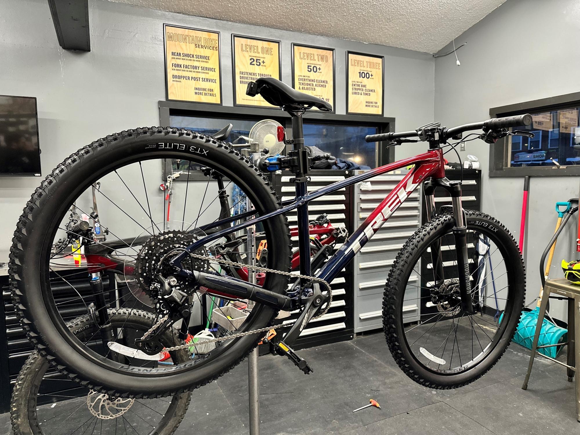 Trek Marlin Red and Blue