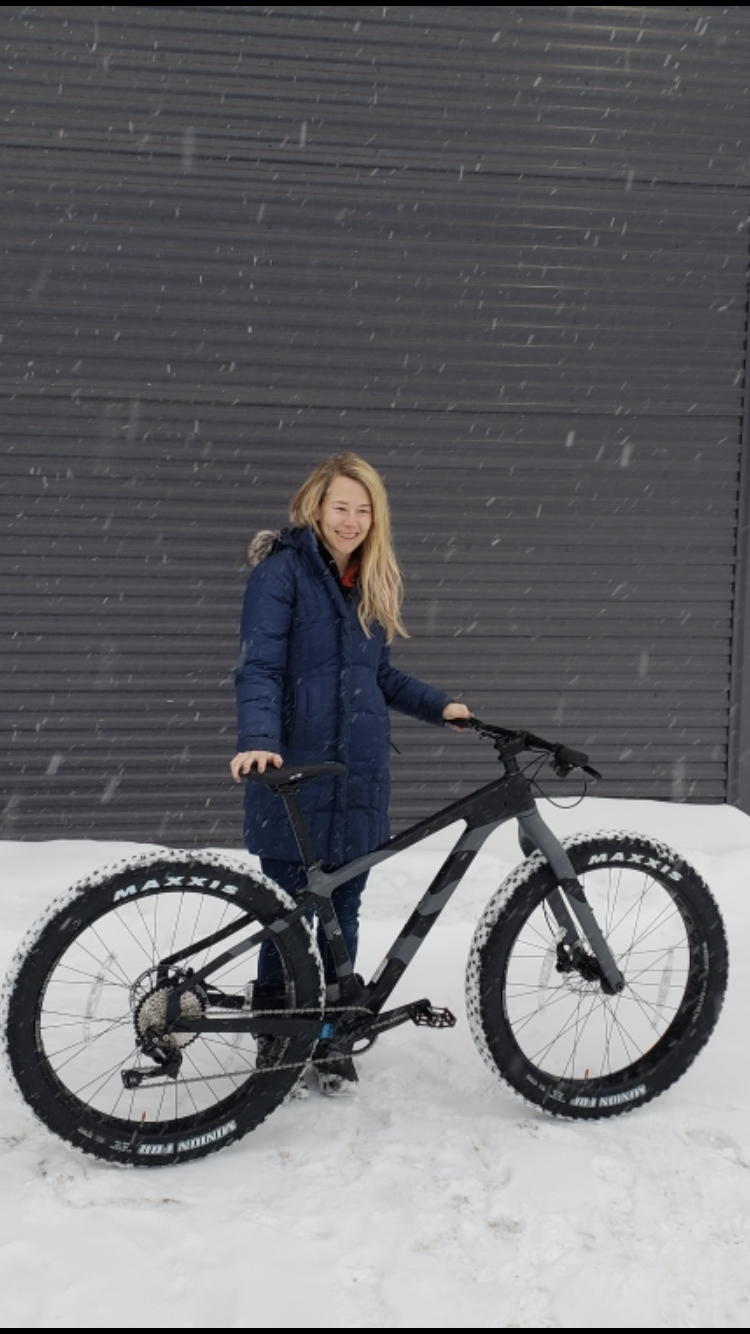 2019 Salsa Beargrease Black and Silver, gray or bare metal