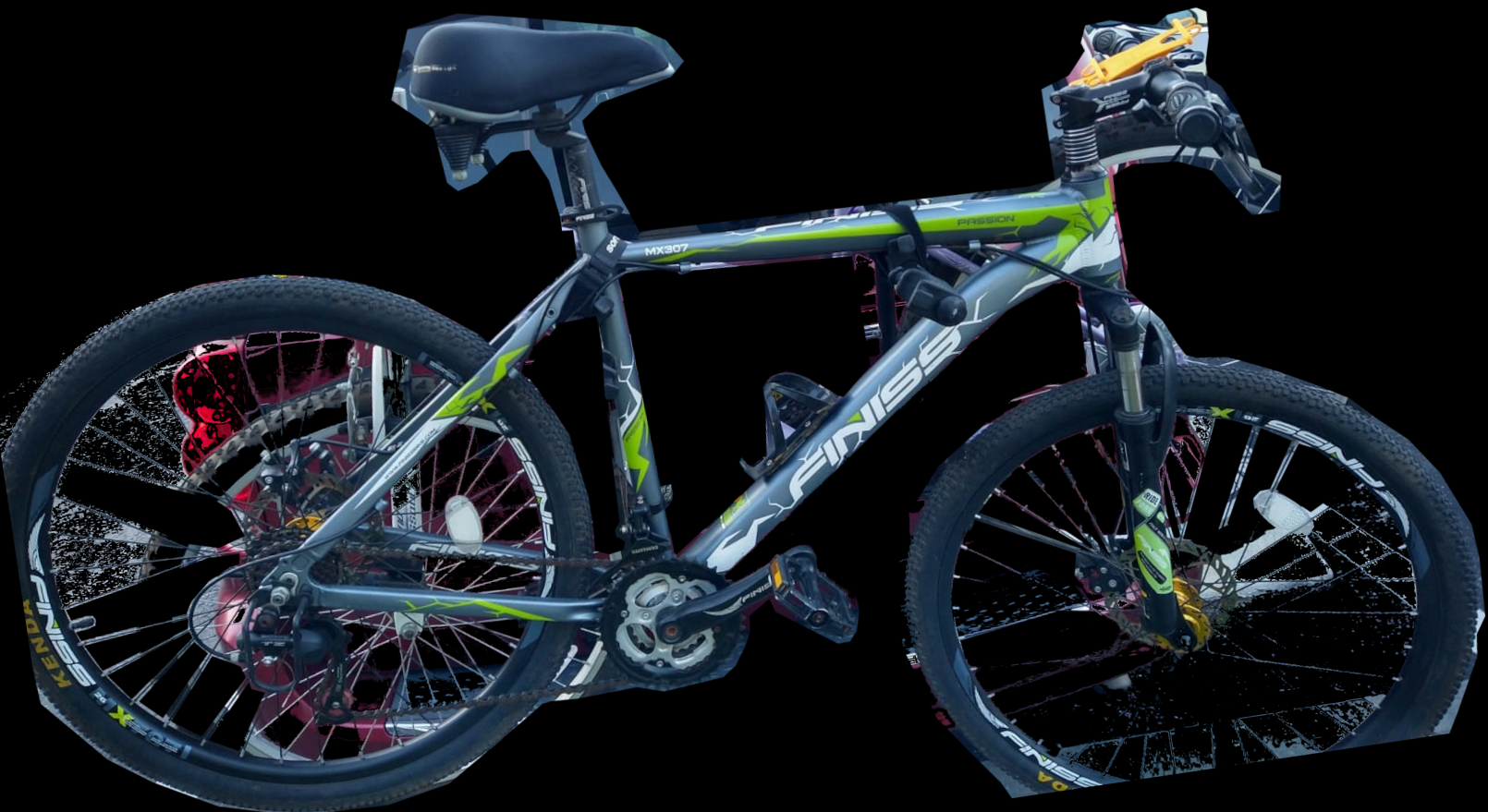 Finiss Passion MX307 Silver, gray or bare metal and Green