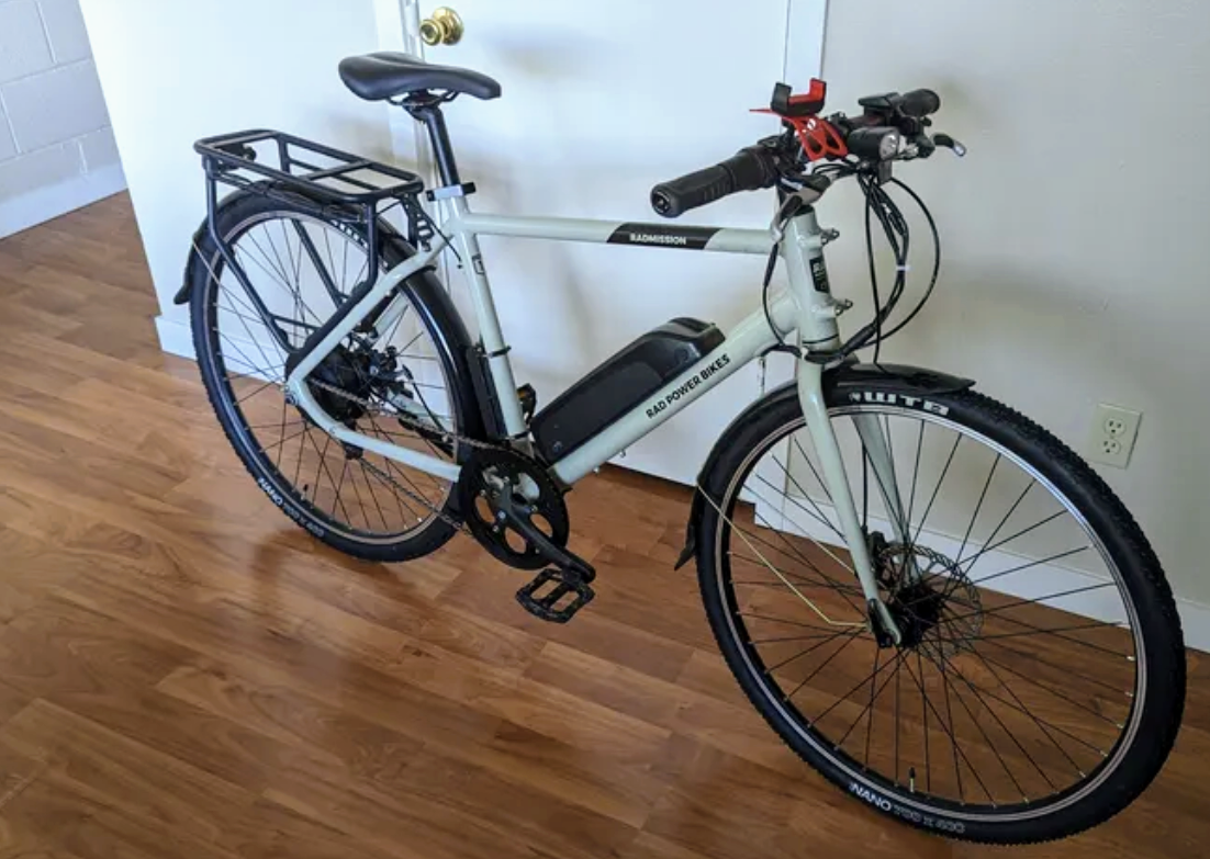 Rad Power Bikes RadMission highstep Silver, gray or bare metal