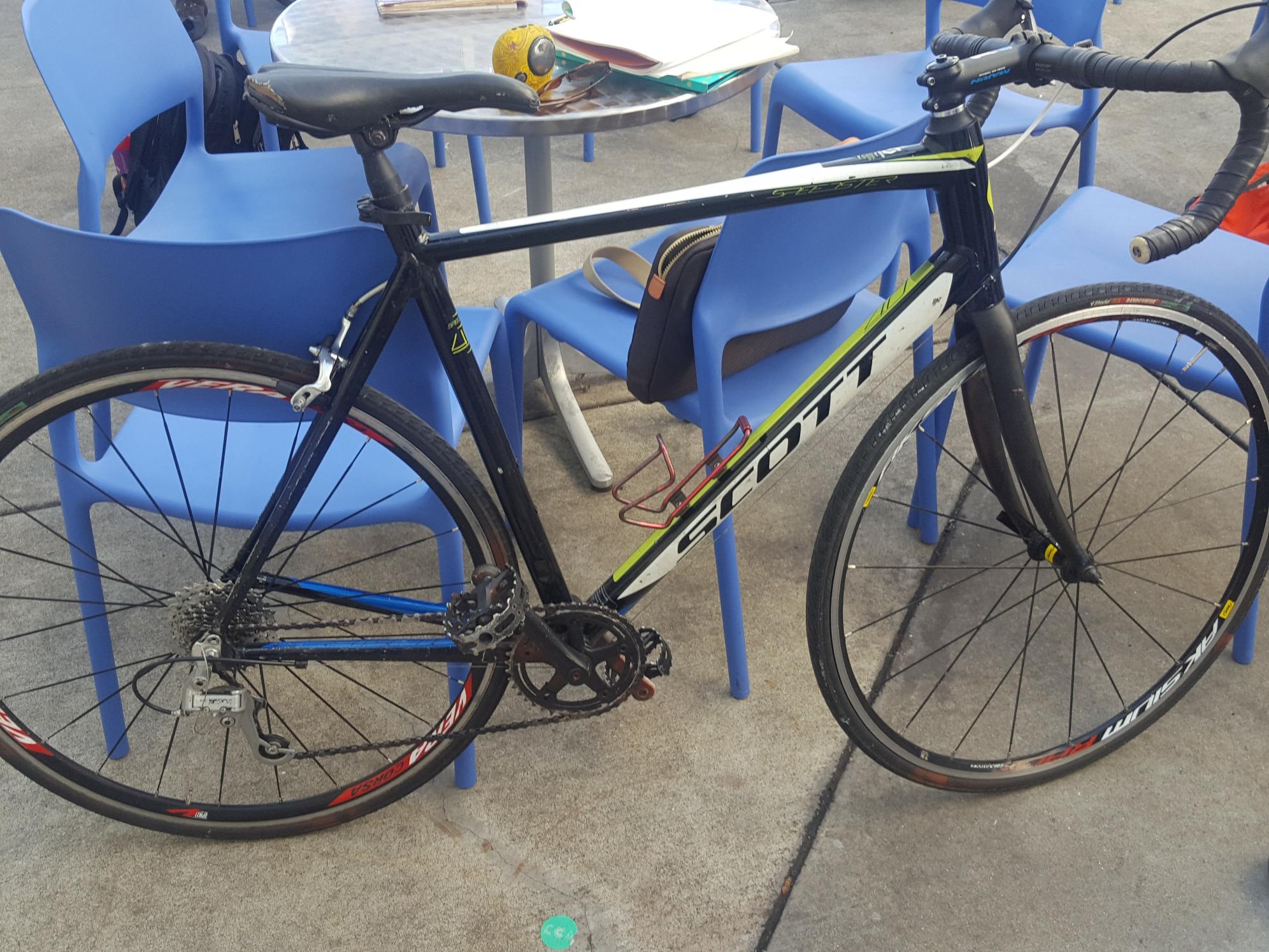 SCOTT Blue, White, and Yellow or Gold