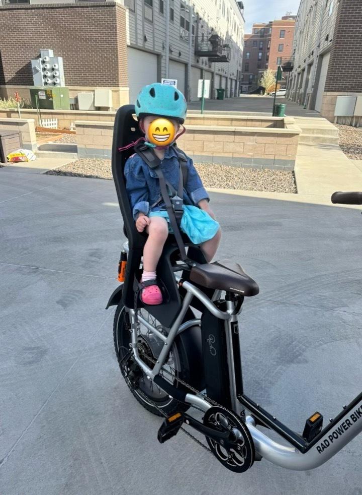 2023 Rad Power Bikes 106-00007 cargo bike (rear storage) Silver, gray or bare metal