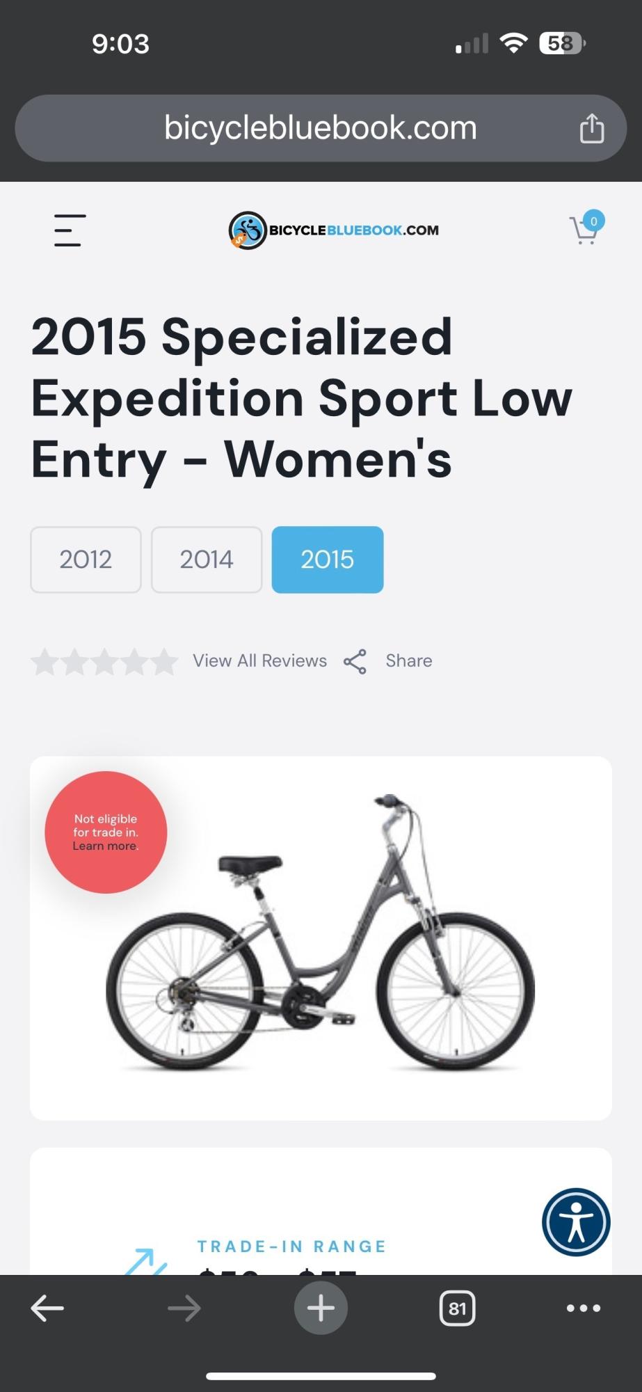 2015 Specialized Specialized Silver, gray or bare metal