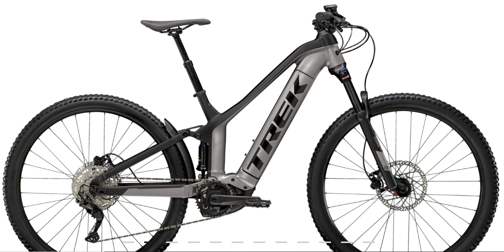 2023 Trek Powerfly FS 4 US L 29 Matte Gunmetal/... Silver, gray or bare metal and Black