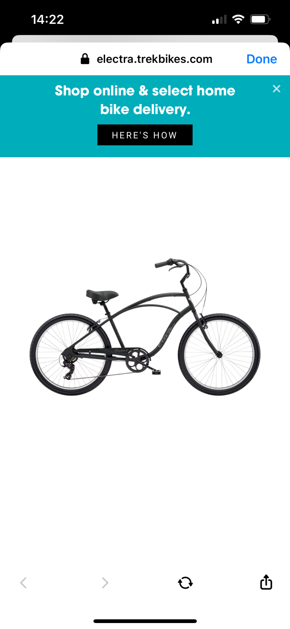 2021 Trek Electra Trek Black