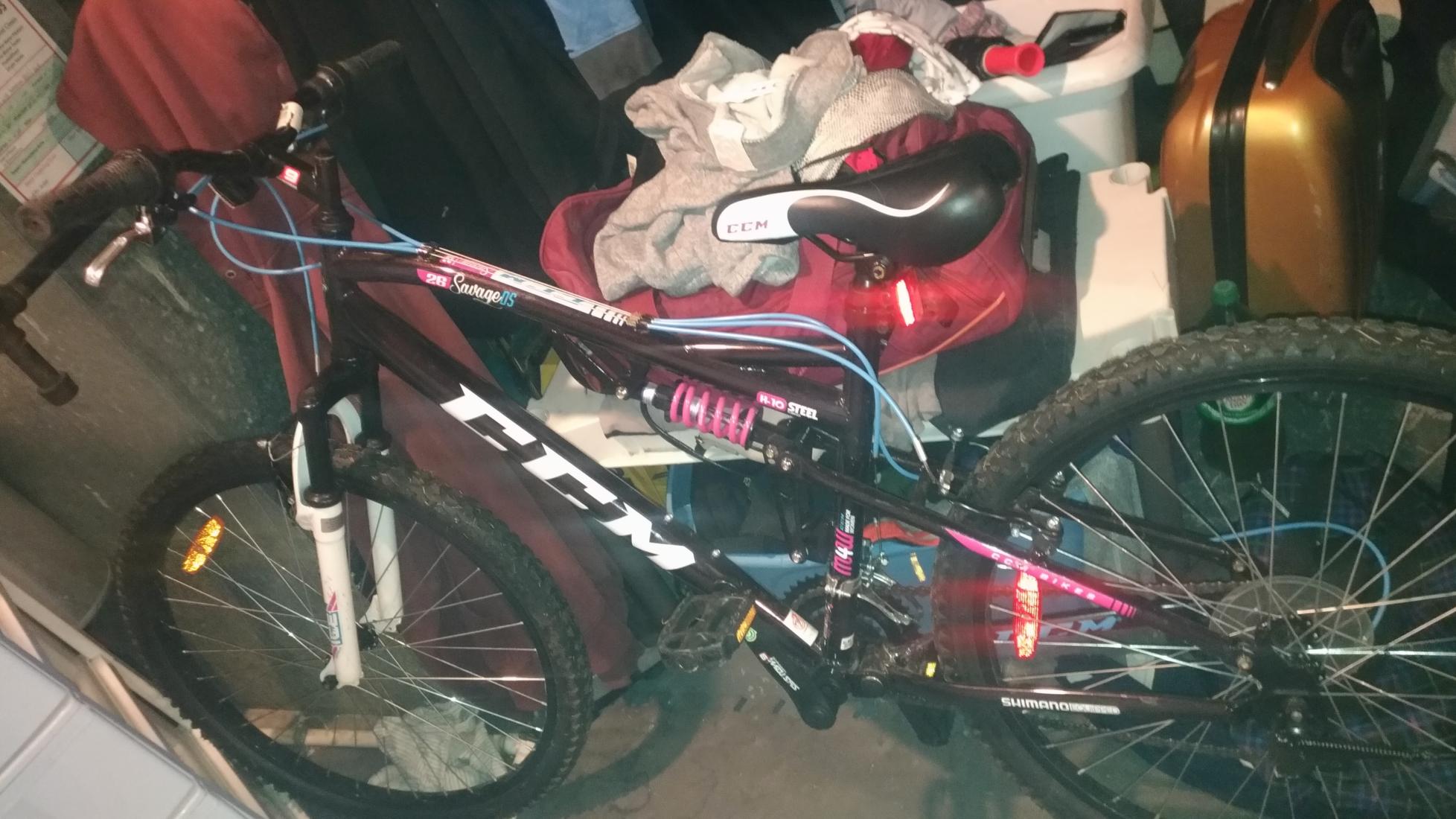 2019 CCM Dual Suspension Black, Pink, and White