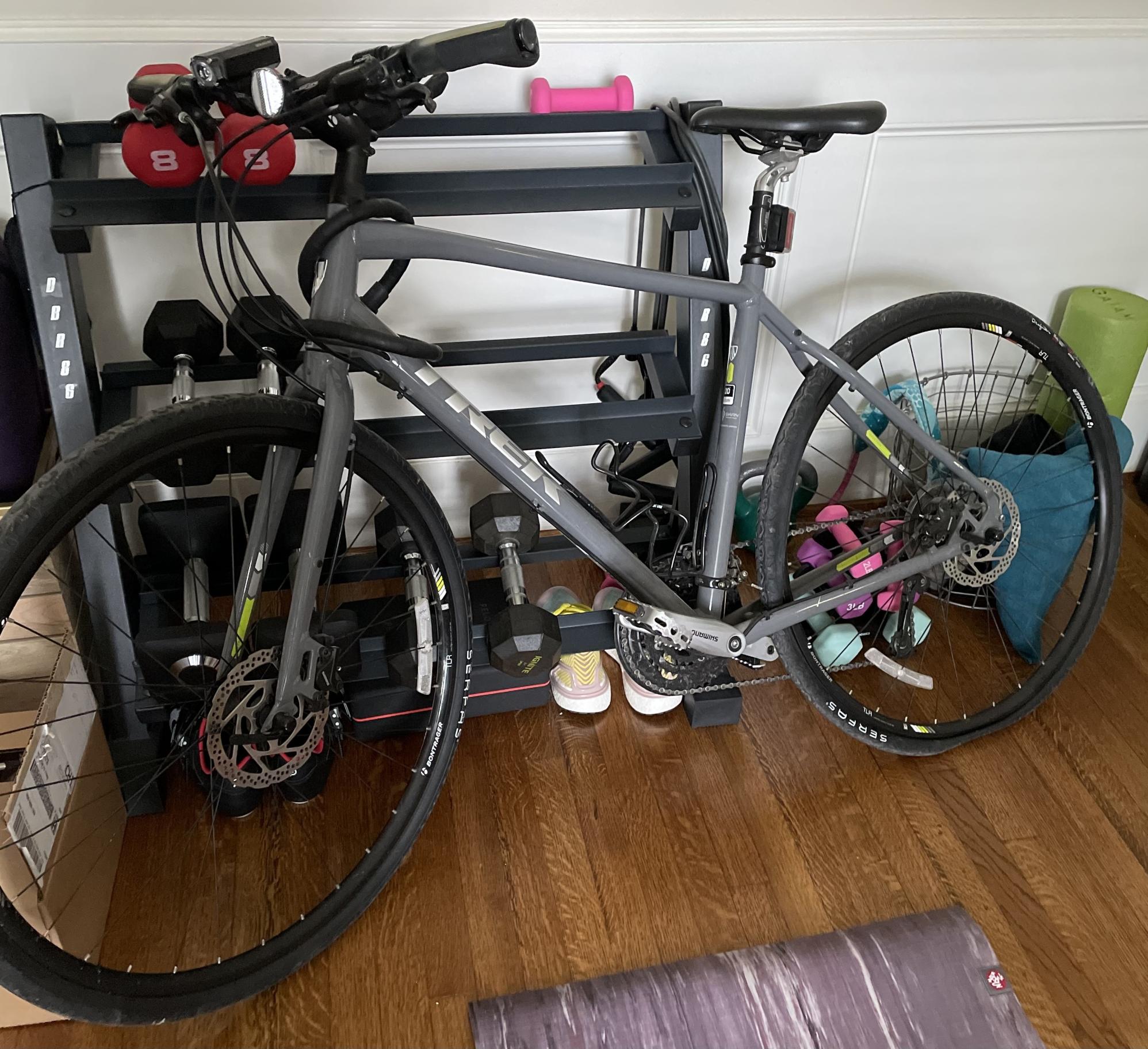 2015 Trek fx 7.4 disc Silver, gray or bare metal