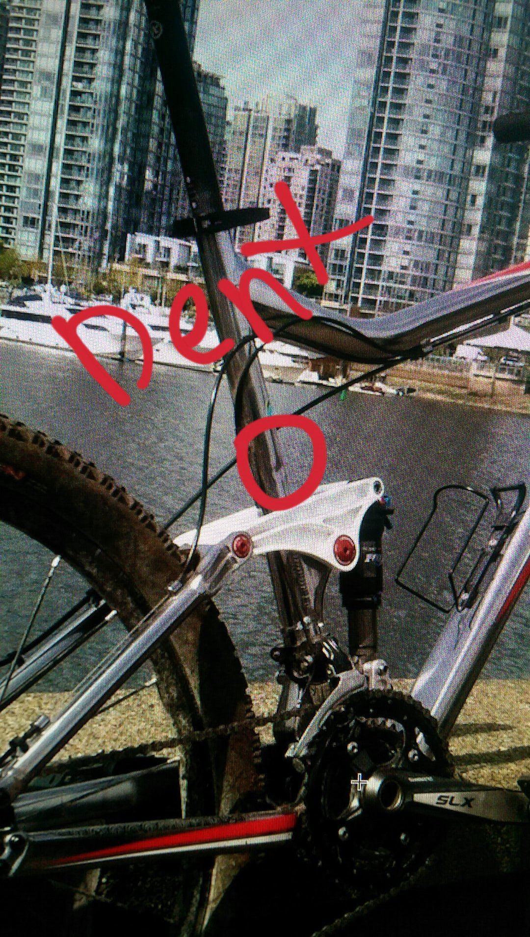 2010 Kona Cadabra  Silver or Gray, Red, and White