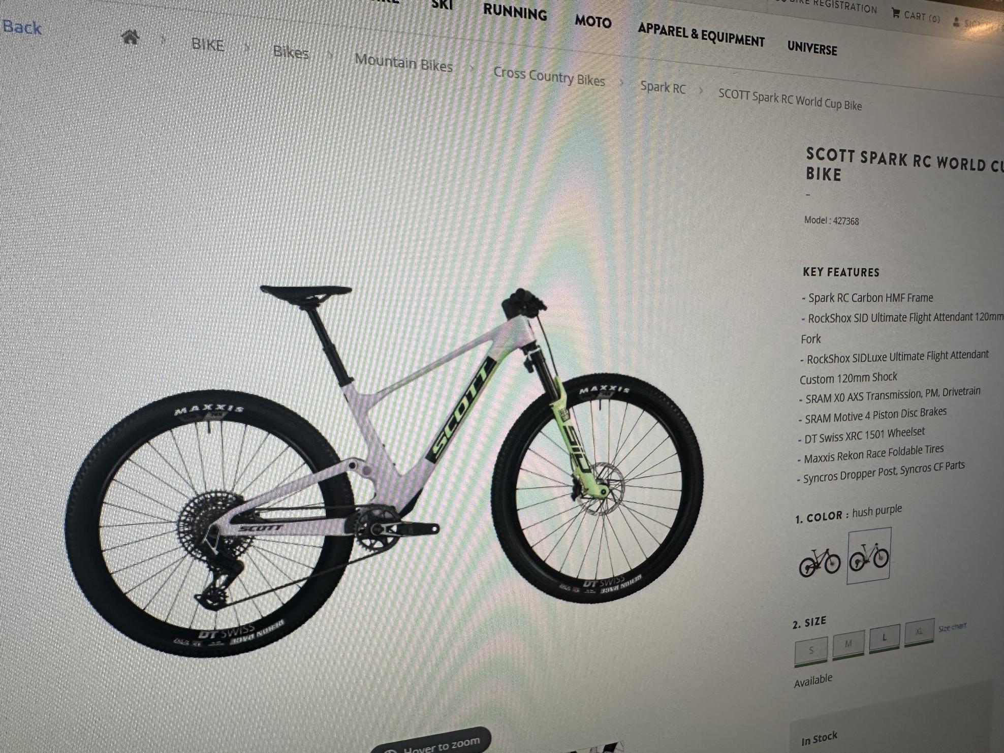 2026 SCOTT Spark Purple and Green