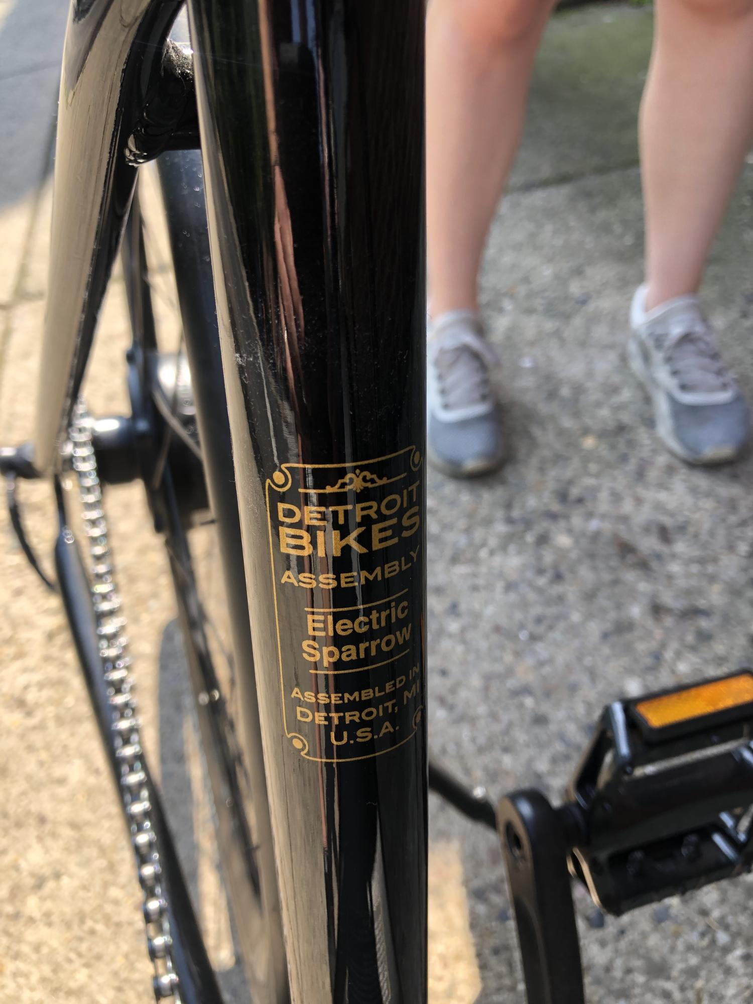 2021 Detroit Bikes E-Sparrow Black