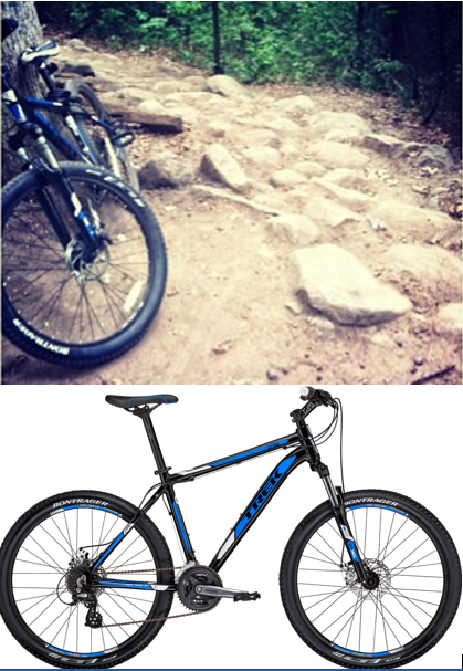 2012 Trek 3700 Disc  Blue, Black, and White