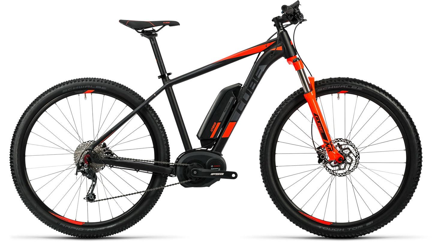 2017 Cube REACTION HYBRID HPA PRO 500 Black and Orange