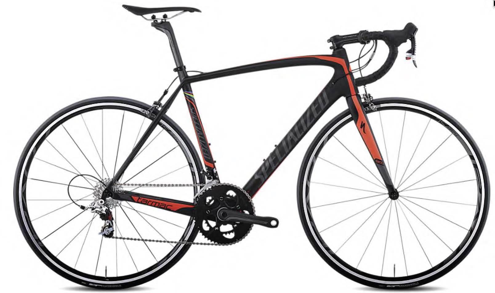 2013 Specialized Tarmac SL4 Pro Mid-Compact Black and Red
