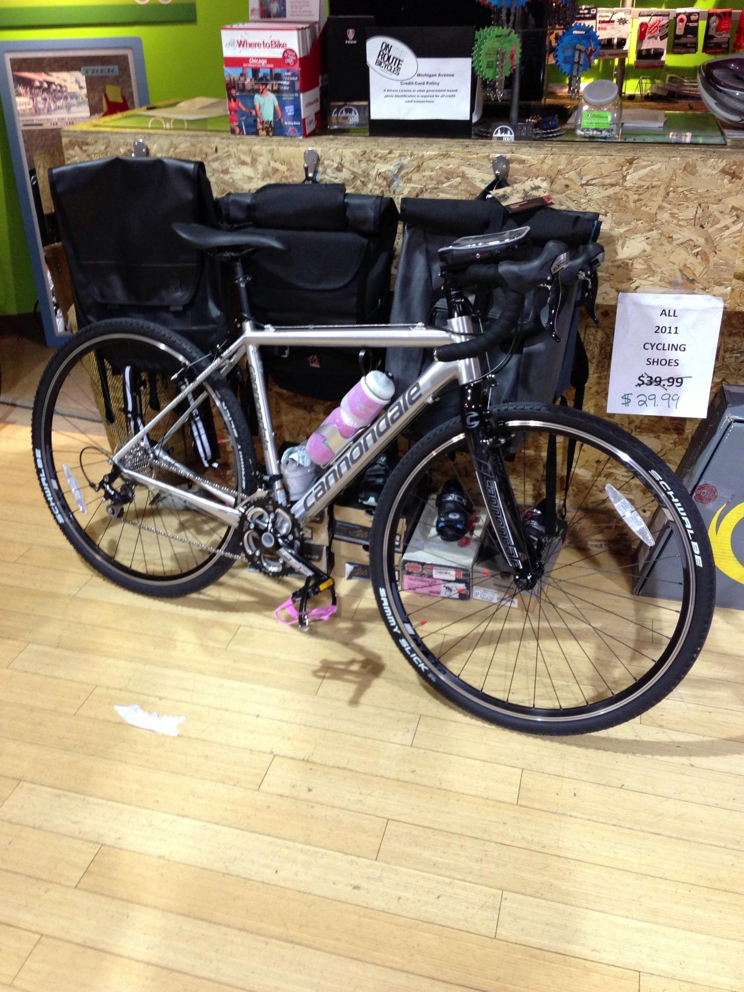 2013 Cannondale CAADX bicycle Silver or Gray