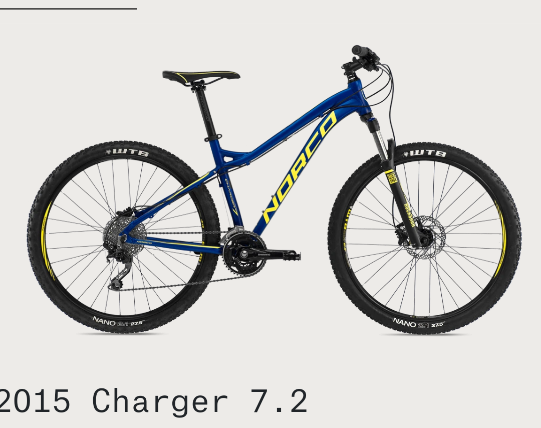 2015 Norco Bikes Charger 9.2 Blue and Yellow or Gold