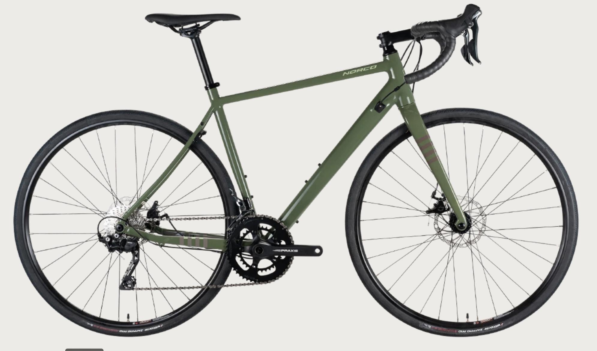 2021 Norco Bikes Section A2 Green, Black, and Silver, gray or bare metal