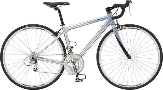 2007 Giant OCR 3 w Brushed/Light Blue Silver or Gray and Blue
