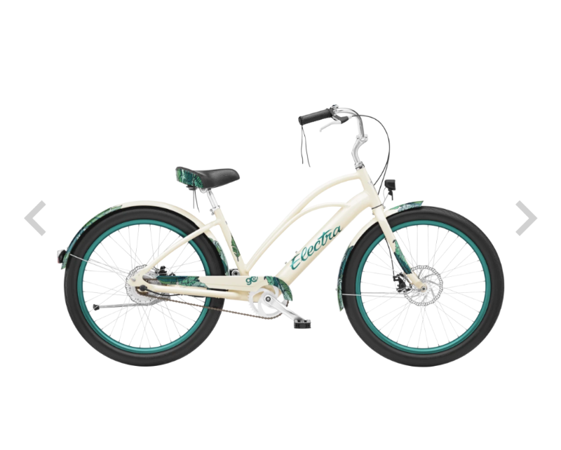 2023 Electra Cruiser Go! Cream White and Stickers tape or other cover-up