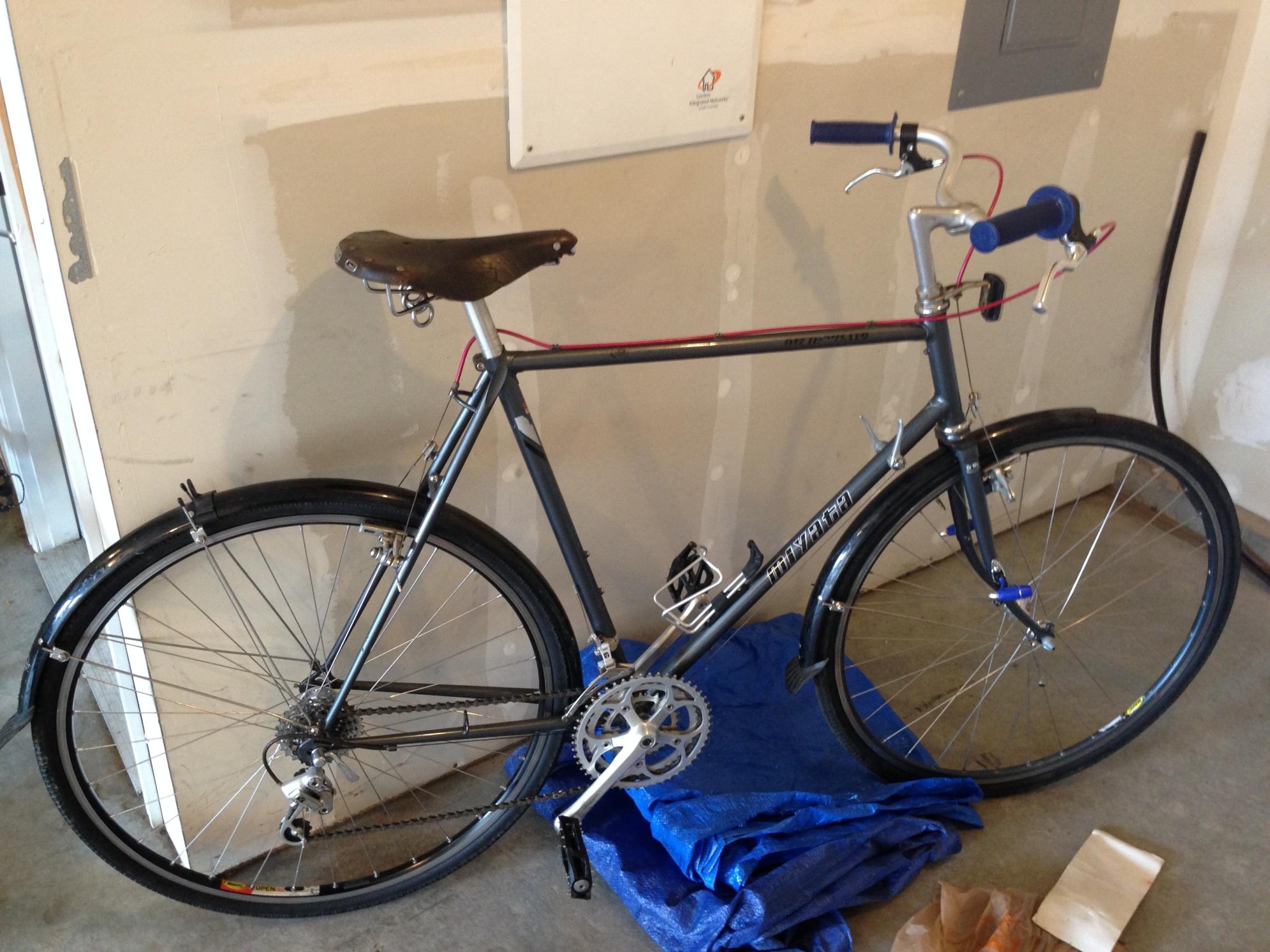 1987 Miyata 1000 Silver, gray or bare metal