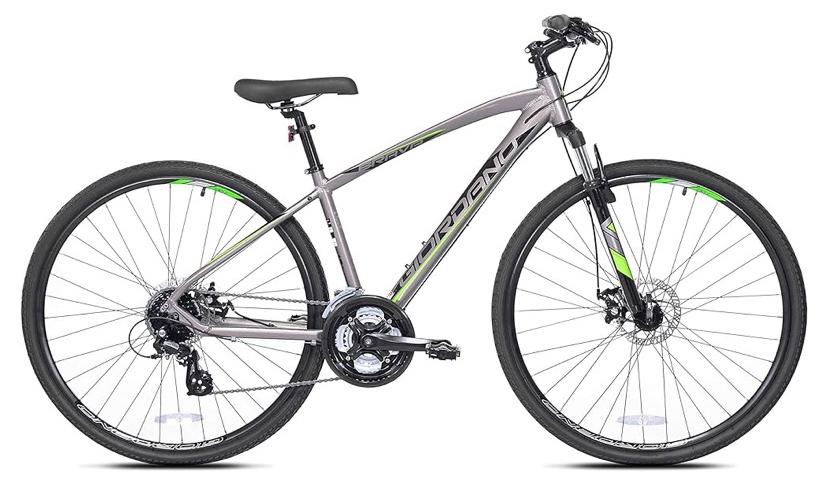 Giordano Diamond Silver, gray or bare metal and Green