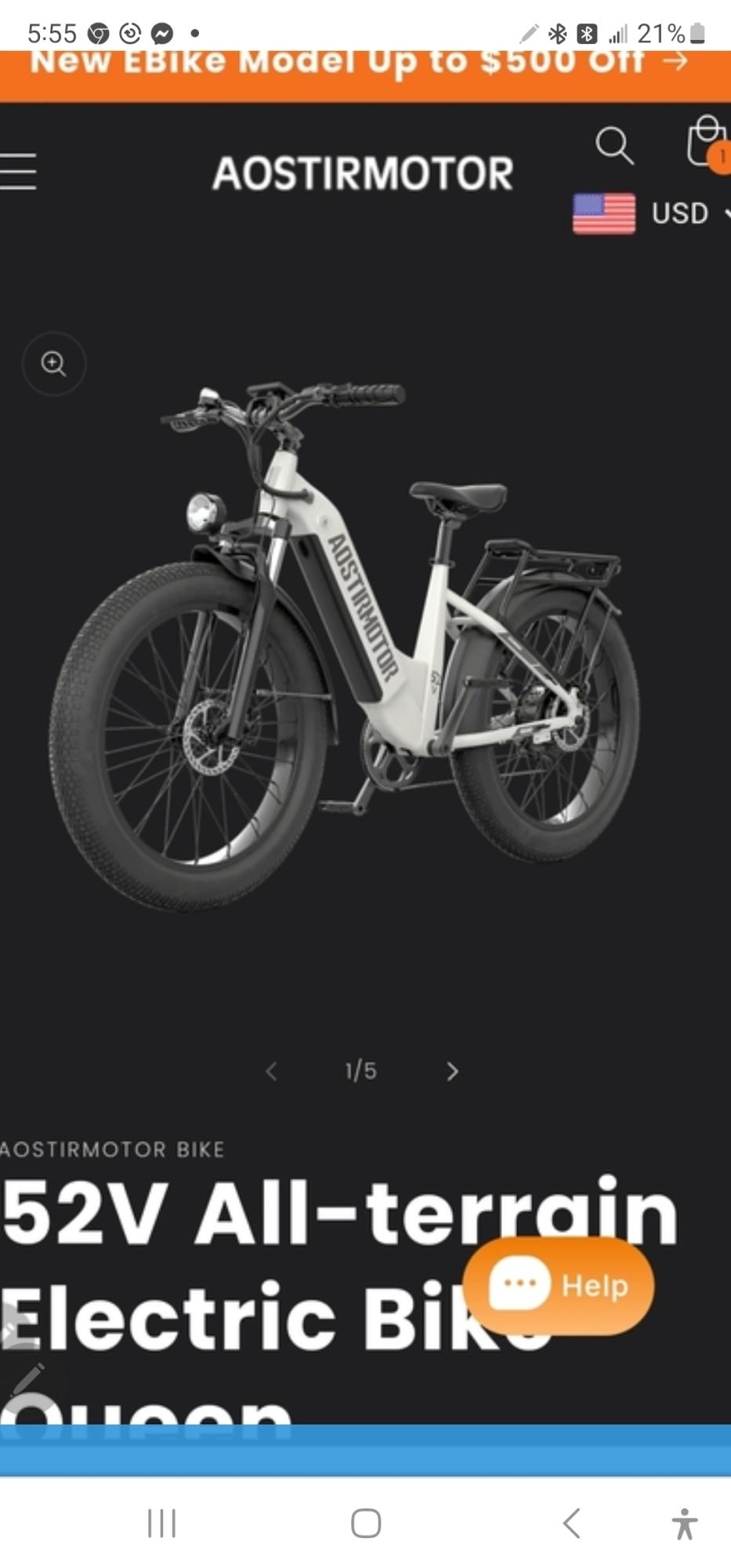 2022 Aostirmotor S07-G White