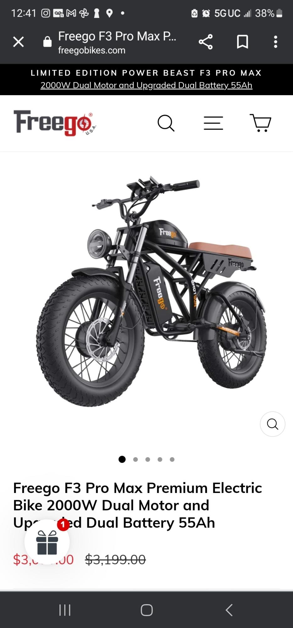 2023 Freego F3 pro max Black