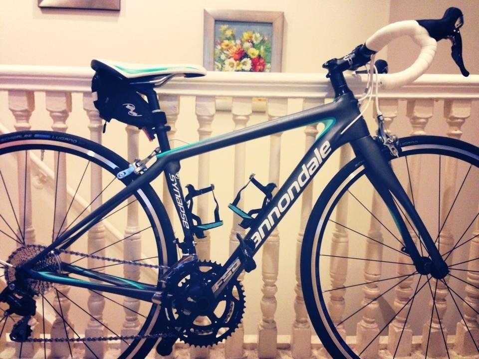 2014 Cannondale Synapse Carbon 6 105 Silver or Gray