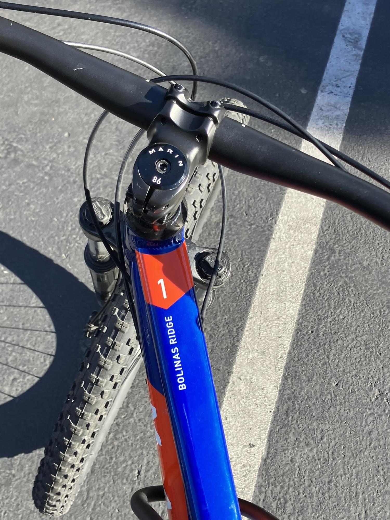 2021 Marin Bikes Bolinas Ridge 1 Blue and Orange