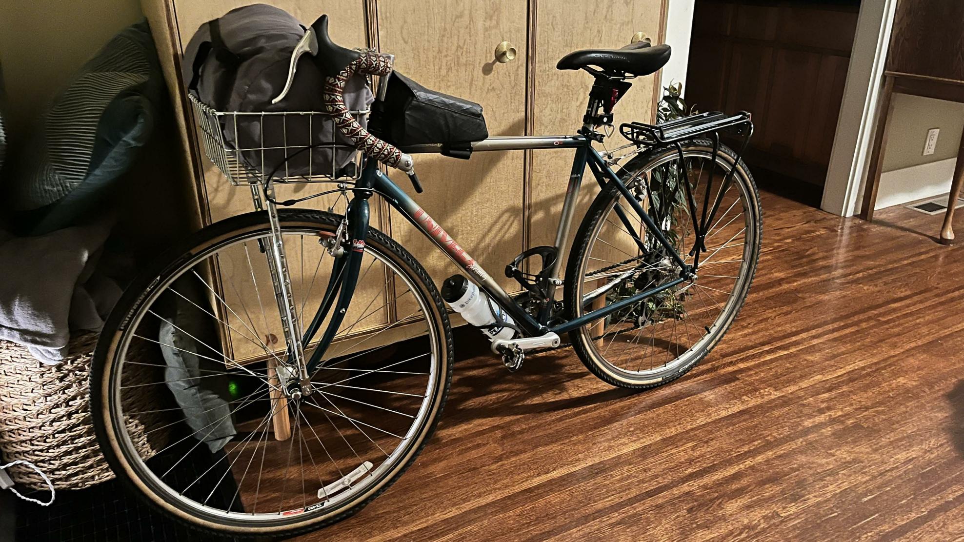 1993 Univega Via Del Oro Yellow or Gold and Green
