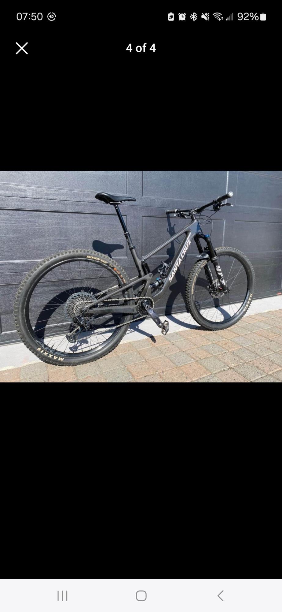 2021 Santa Cruz Tallboy C Silver, gray or bare metal