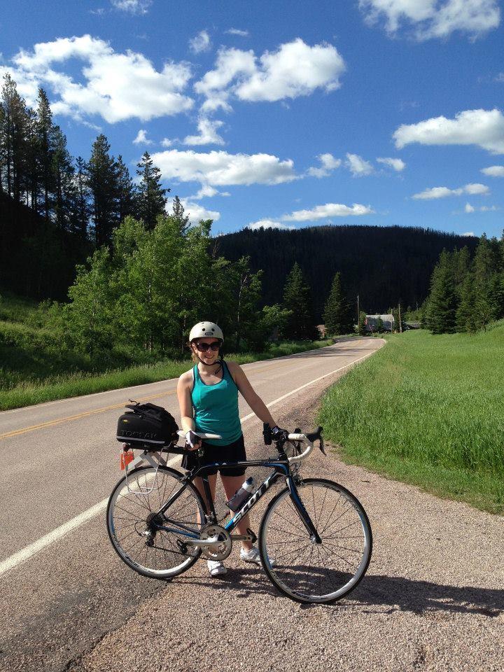 2014 SCOTT Carbon with white handlebars Black, White, and Blue