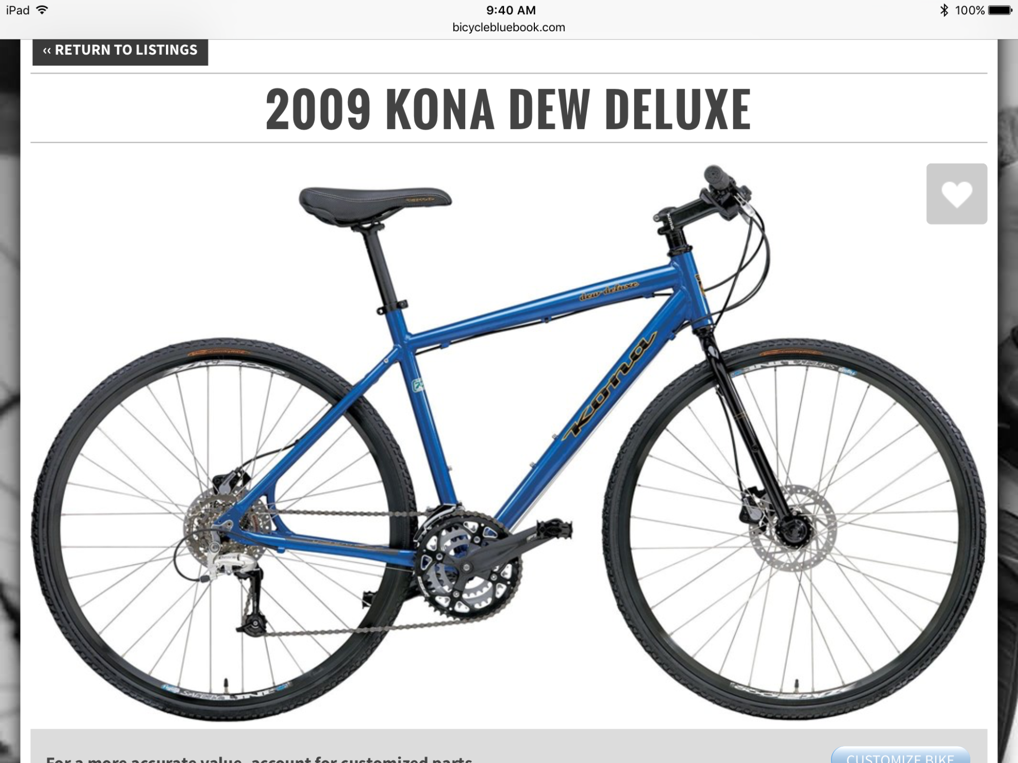 2009 Kona dew deluxe Blue