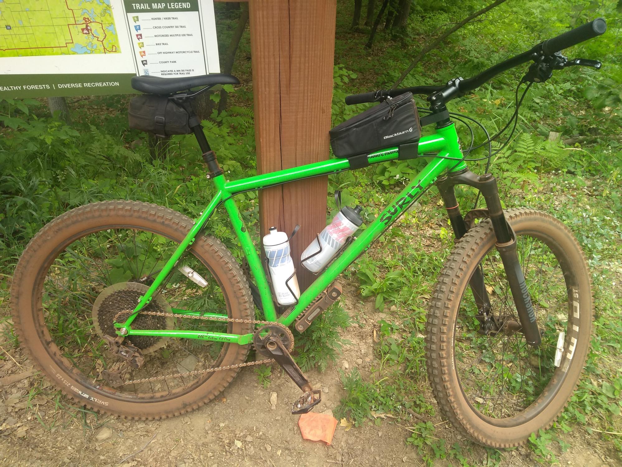 2021 Surly Karate Monkey Front Suspension Green