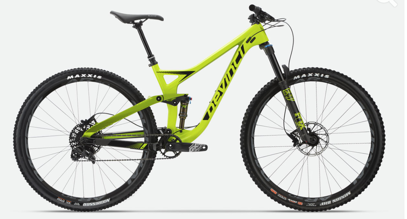 2018 Devinci Django Yellow or Gold