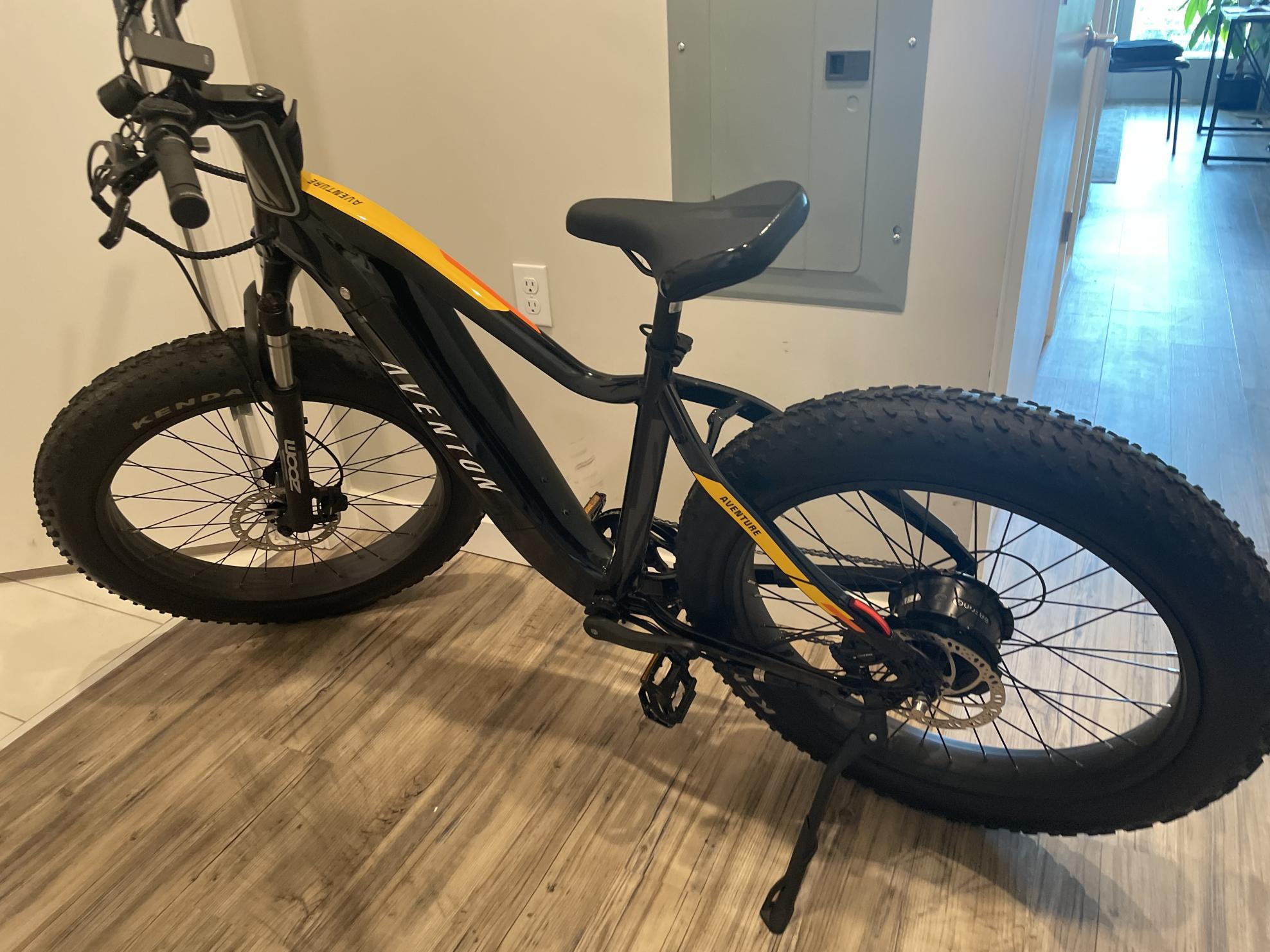 2022 Aventón Aventure E Bike Black and Yellow or Gold