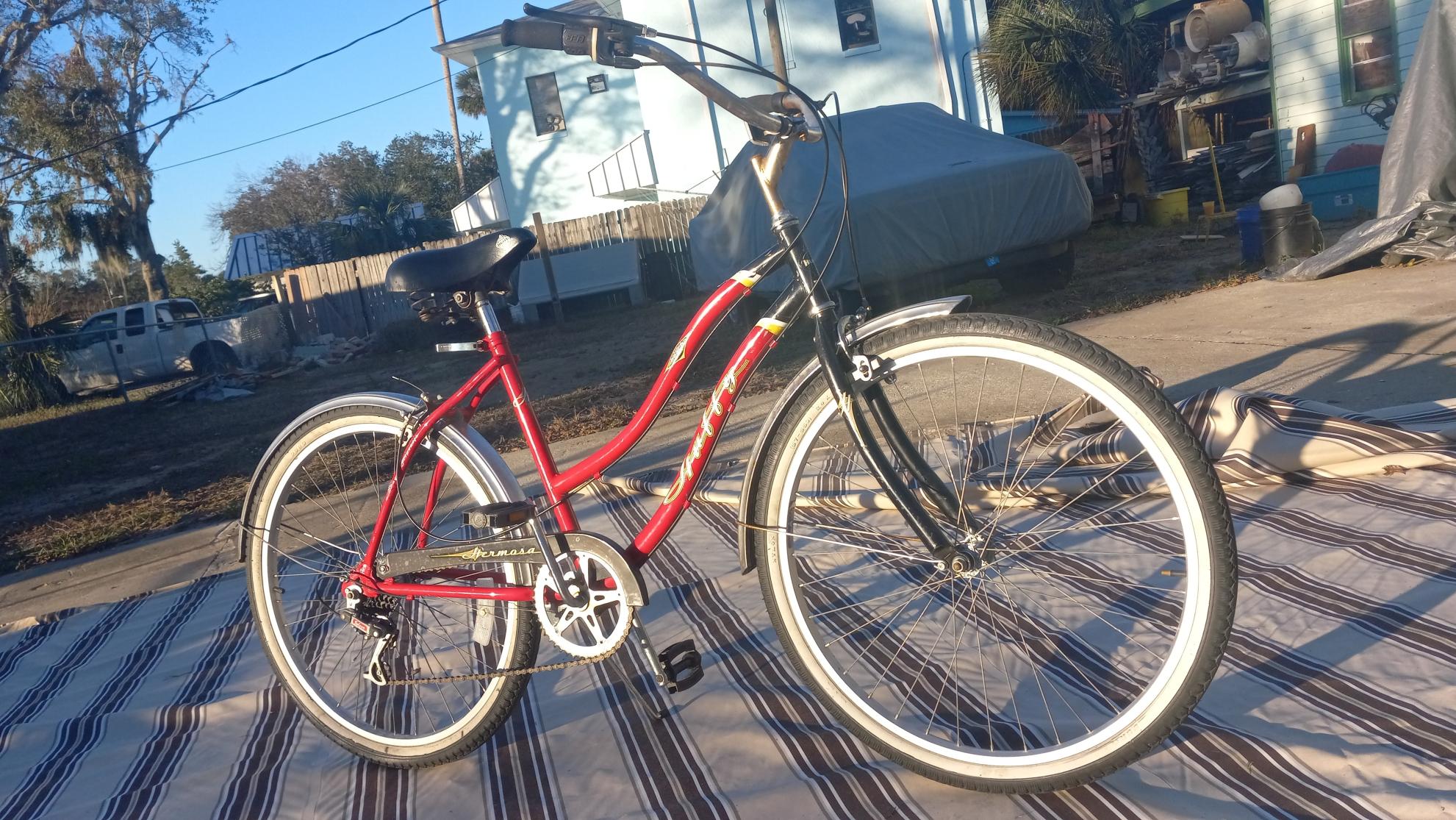 2003 Huffy Pro Beach Series Red and Silver, gray or bare metal