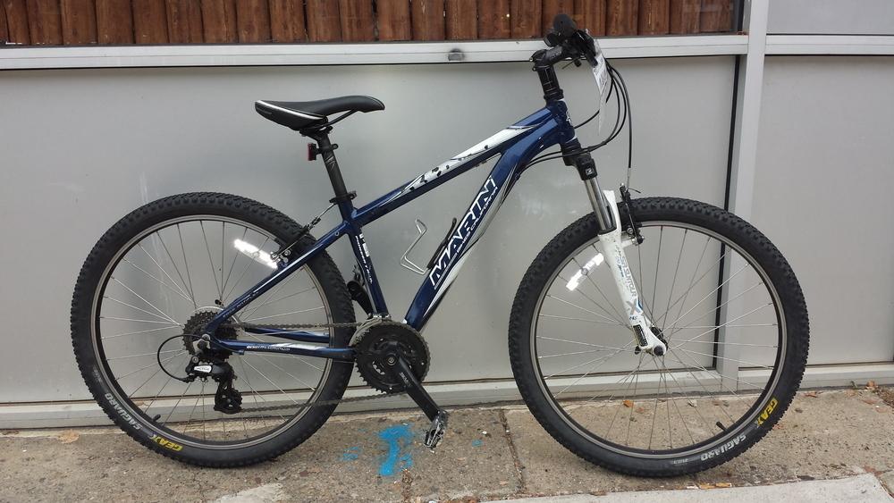 2014 Marin Bikes Pioneer Trail Blue and White