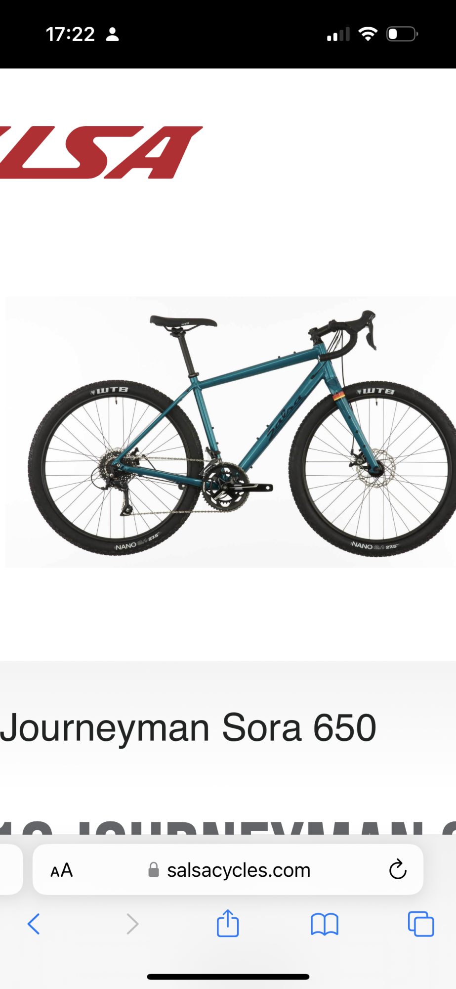 2019 Salsa Sora 650 b Blue
