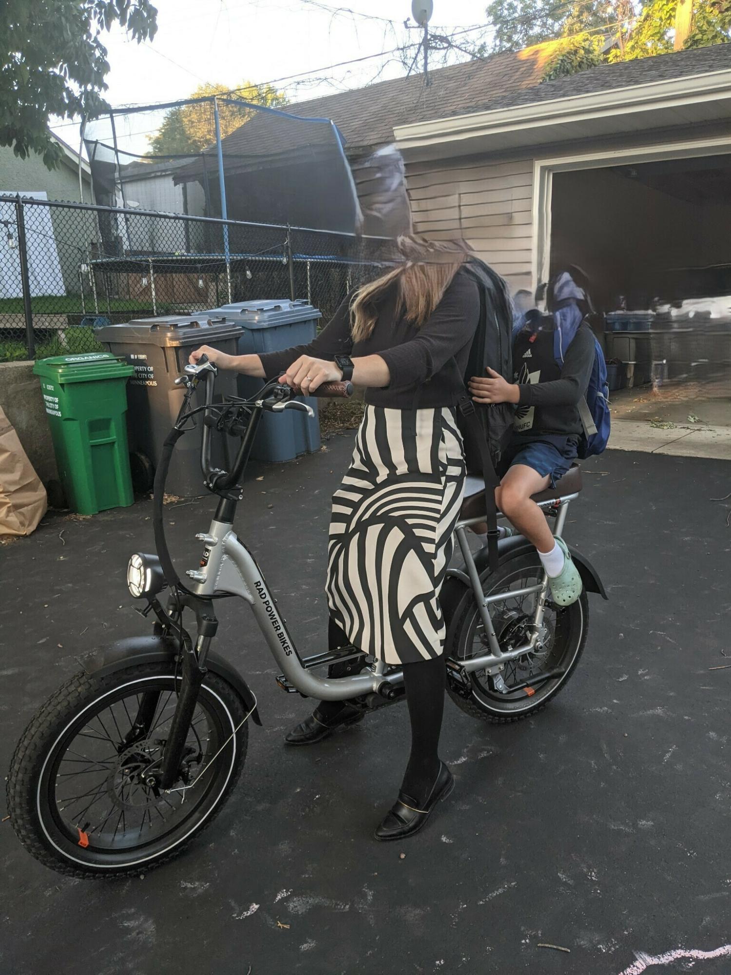 2021 Rad Power Bikes RadRunner Electric Bike - Plus Silver, gray or bare metal