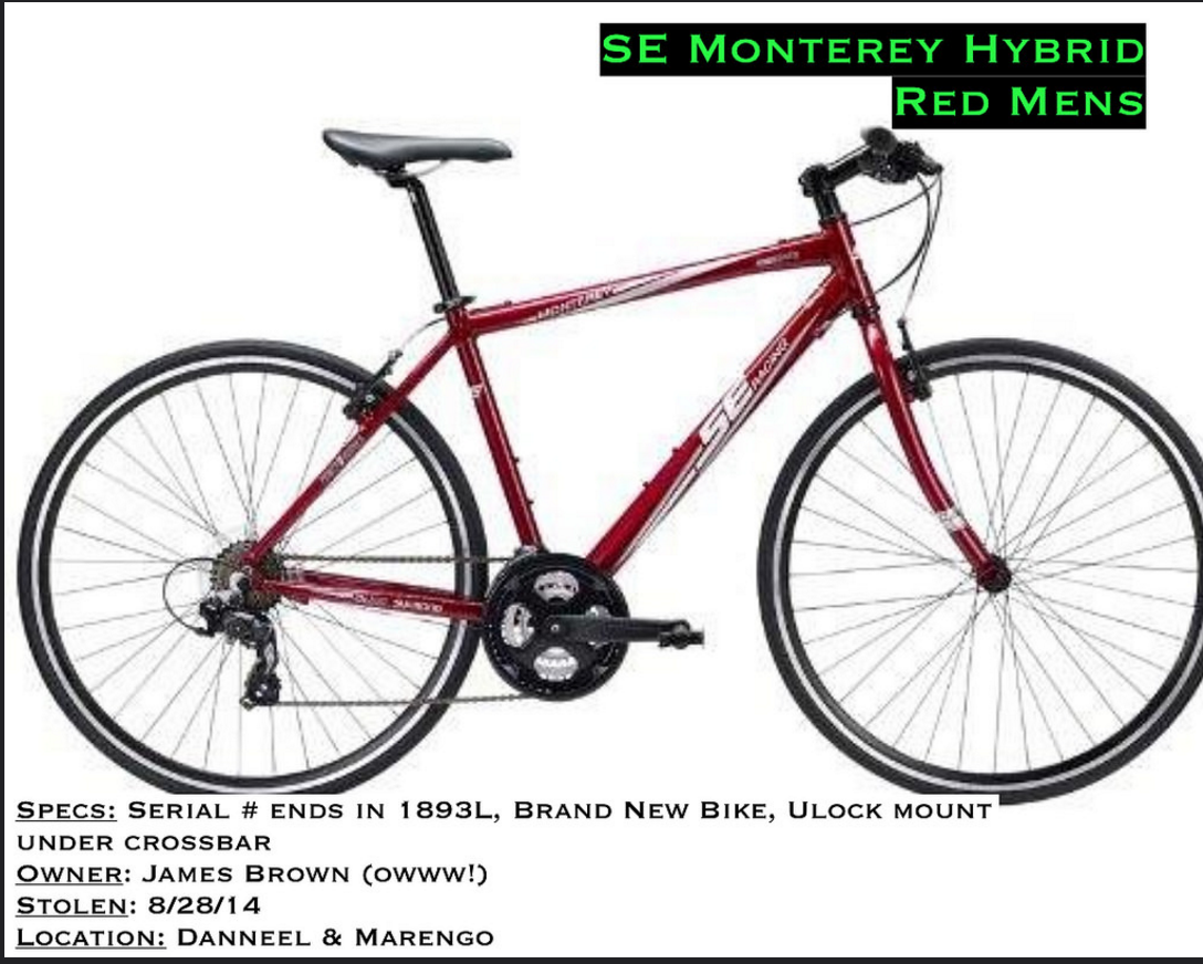 SE Bikes Monterey Hybrid Red